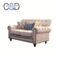 linen modern living room furniture loveseat fabric sofa